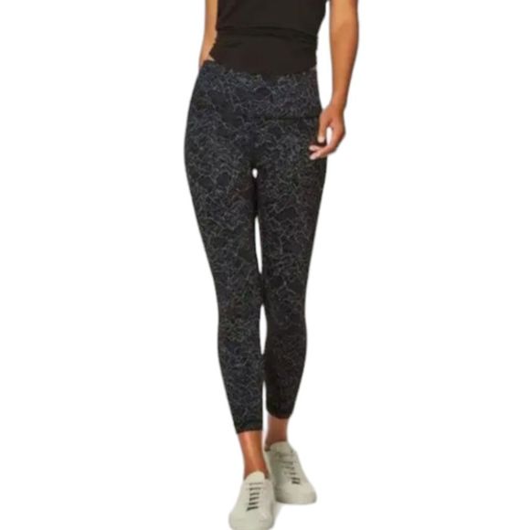 lululemon athletica Pants - Lululemon Align Leggings in Lacescape Dark Cast Black
